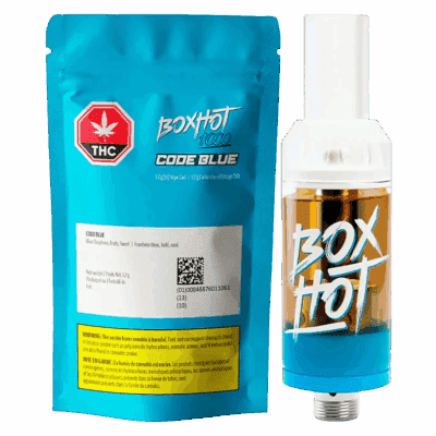 BOXHOT - BOXHOT Code Blue Hybrid 1.2g Prefilled Vape Cartridge by BOXHOT - Vape Carts