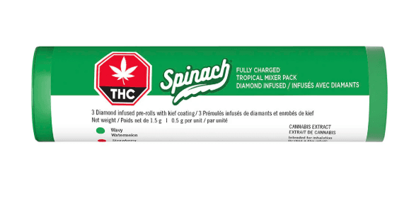 Spinach - Tropical Mixer Pack 3 x 0.5g Infused Pre-Rolls by Spinach - Infused Pre-Rolls