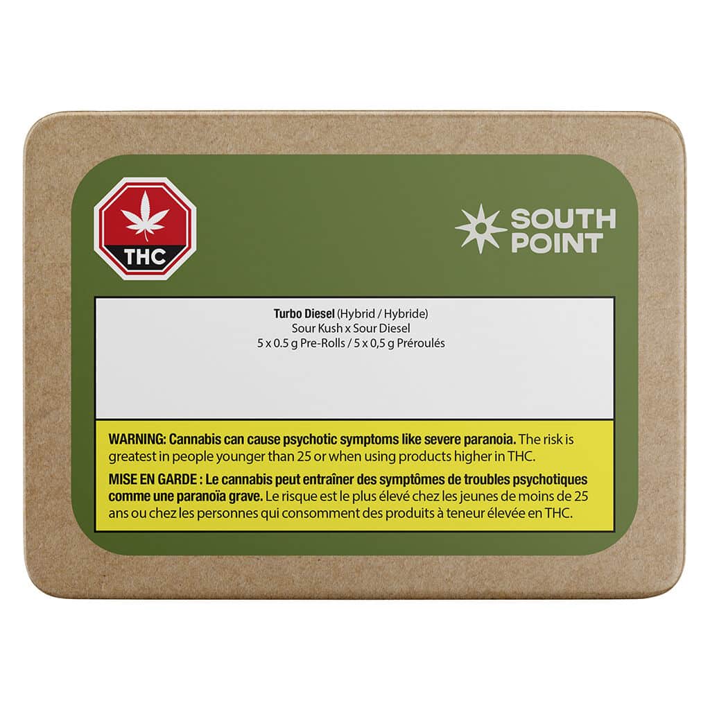 South Point - Turbo Diesel 5 x 0.5g Pre-Rolls by South Point - Pre-Rolls