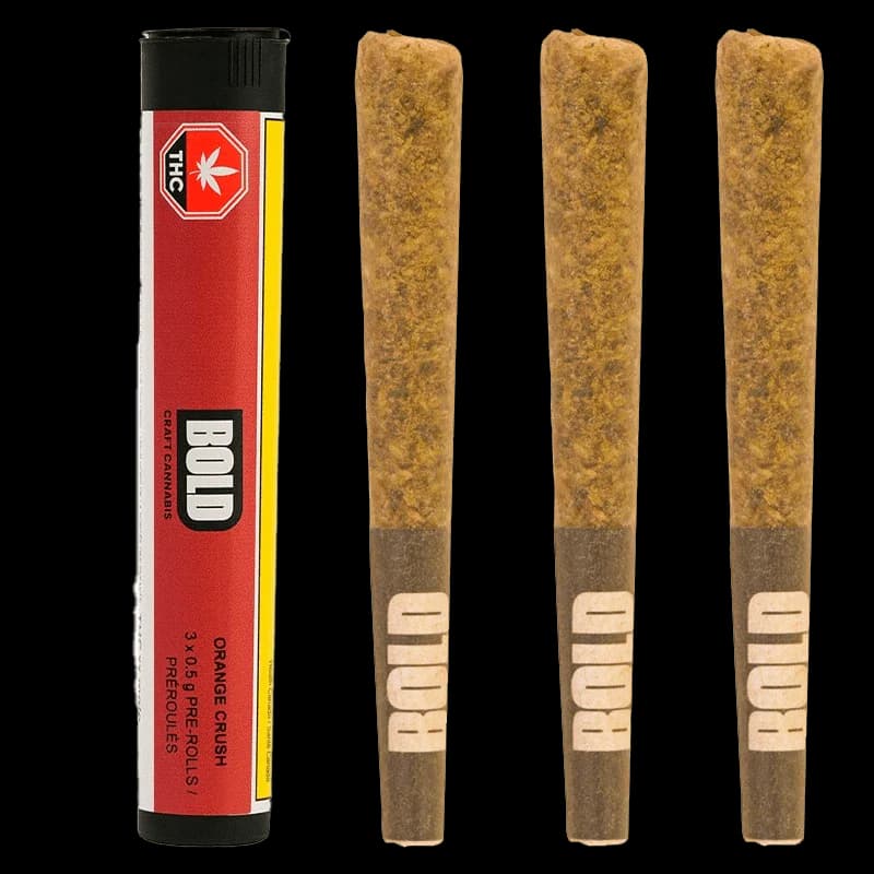 BOLD - Orange Crush 3 x 0.5g Pre-Rolls by BOLD - Pre-Rolls