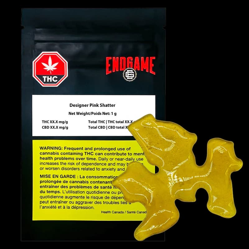 Endgame - Designer Pink 1g Shatter by Endgame - Concentrates
