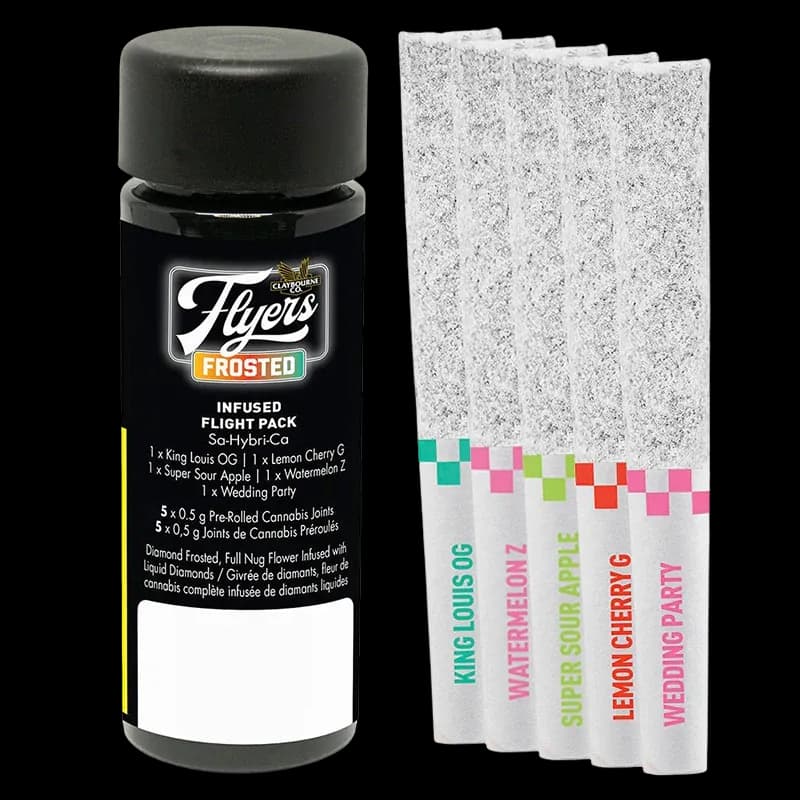Claybourne - Flight Pack 5 x 0.5g Infused Pre-Rolls by Claybourne - Infused Pre-Rolls