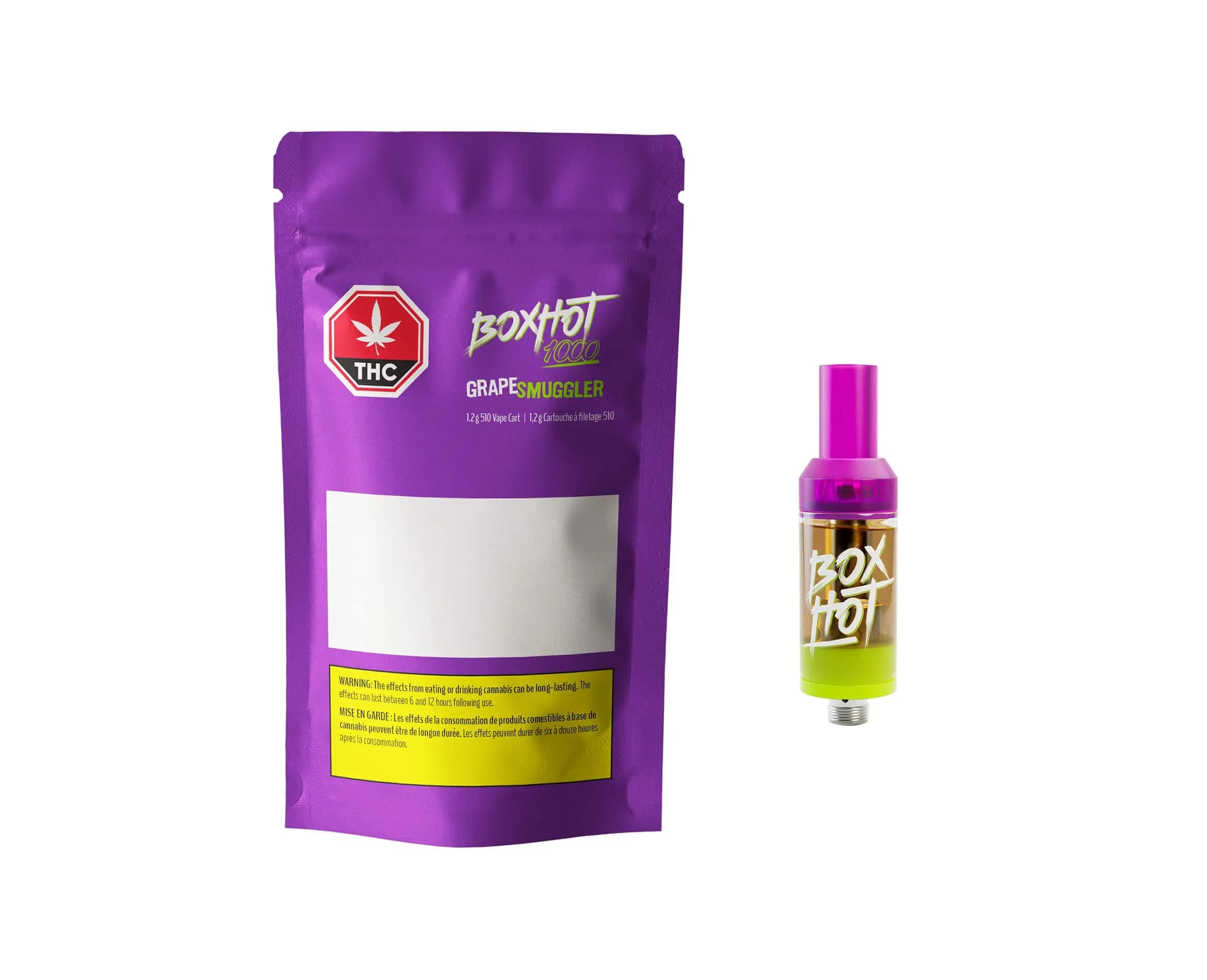 BOXHOT Grape Smuggler 1.2g Prefilled Vape Cartridge by BOXHOT - Vape Carts