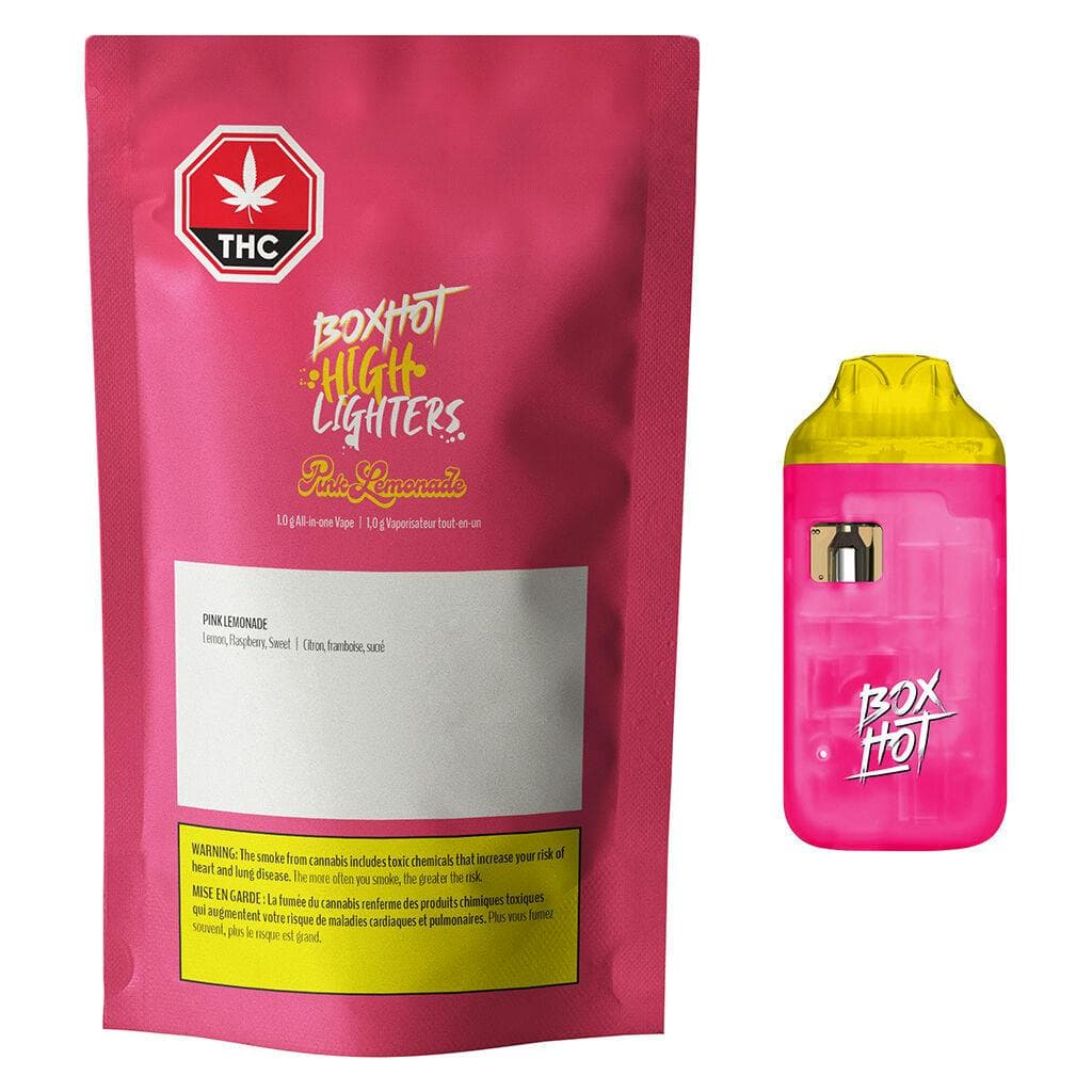 BOXHOT - Highlighters - Pink Lemonade 1g AIO by BOXHOT - Vape Carts