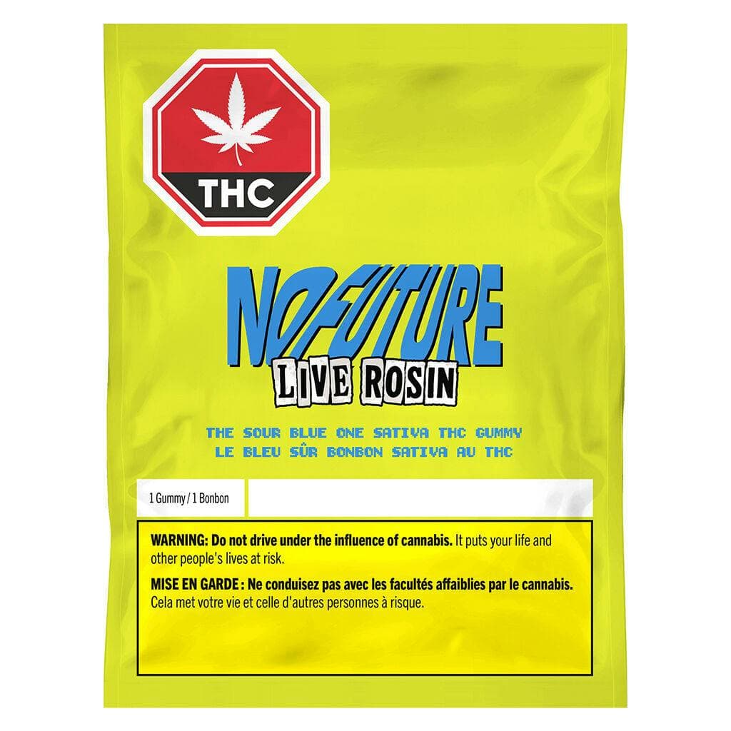 The Sour Blue One - Live Rosin Sativa THC Gummy by No Future - Edibles