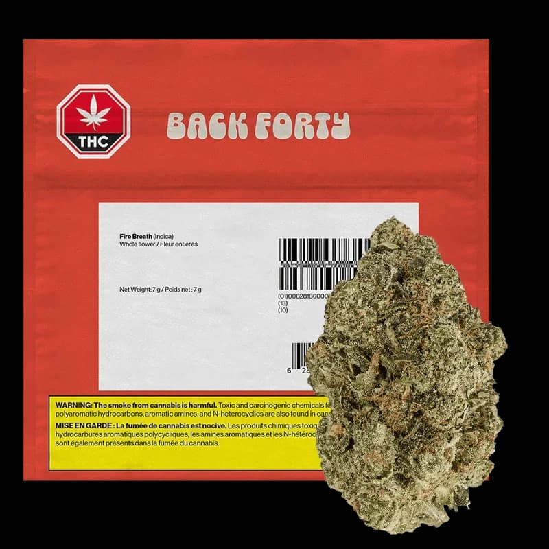 Back Forty - Fire Breath 7g Dried Flower by Back Forty - Flower