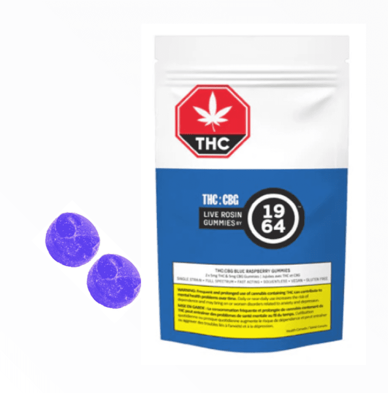 1964 Blue Raspberry THC:CBG Live Rosin Blue Dream Soft Chews