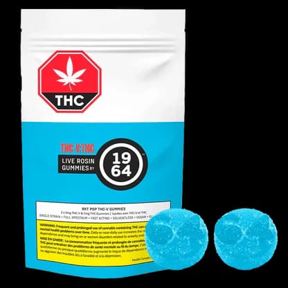 RKT POP LIVE ROSIN 10mg THC : 10mg THC-V soft chews