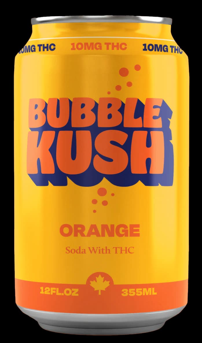 Orange THC 355ML Soda by Bubble Kush - Beverages