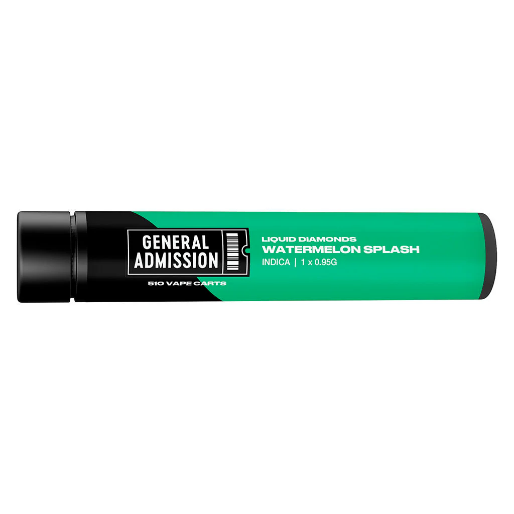 General Admission - General Admission Watermelon Splash Liquid Diamond 0.95g Prefilled Vape Cartridge by General Admission - Vape Carts