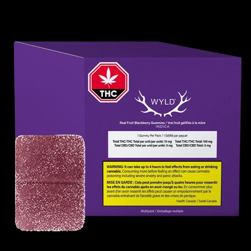 WYLD - Real Fruit Blackberry INDICA Gummies Multipack by Wyld - Edibles