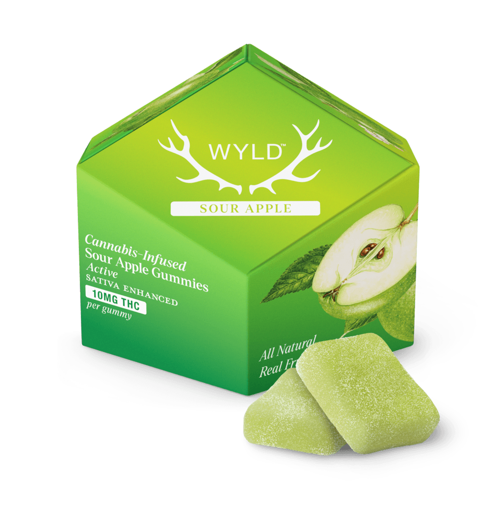 WYLD - Real Fruit Sour Apple SATIVA Gummies Multipack by Wyld - Edibles