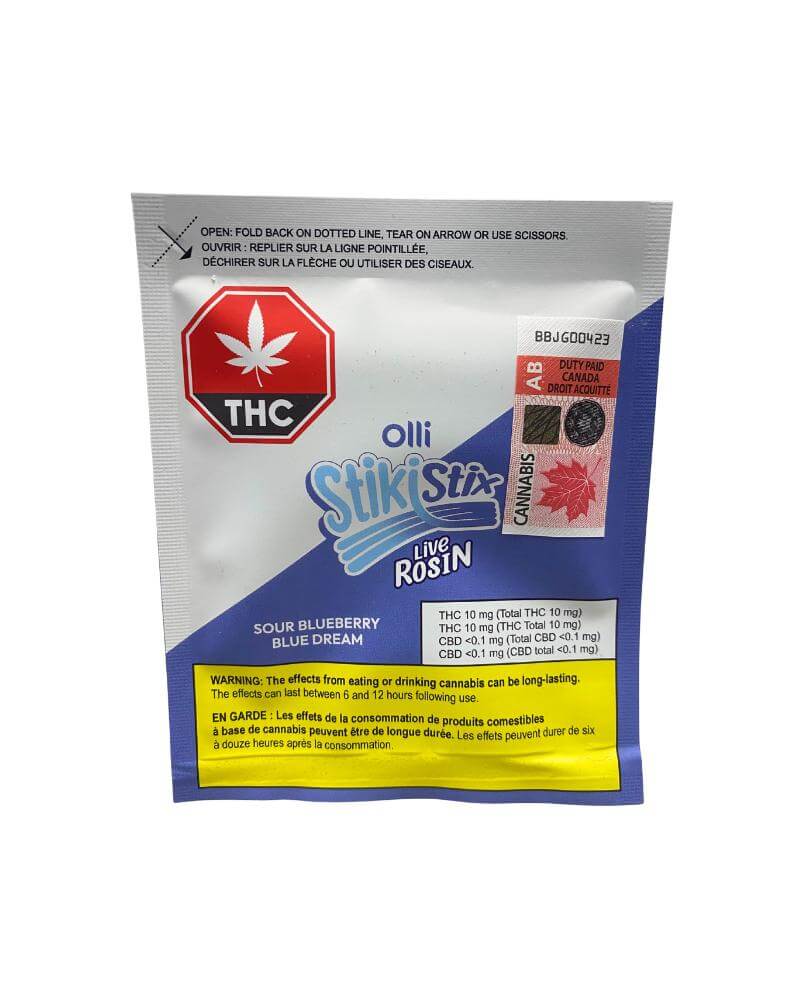Live Rosin Sour Blueberry Blue Dream by Olli Stikistix - Edibles