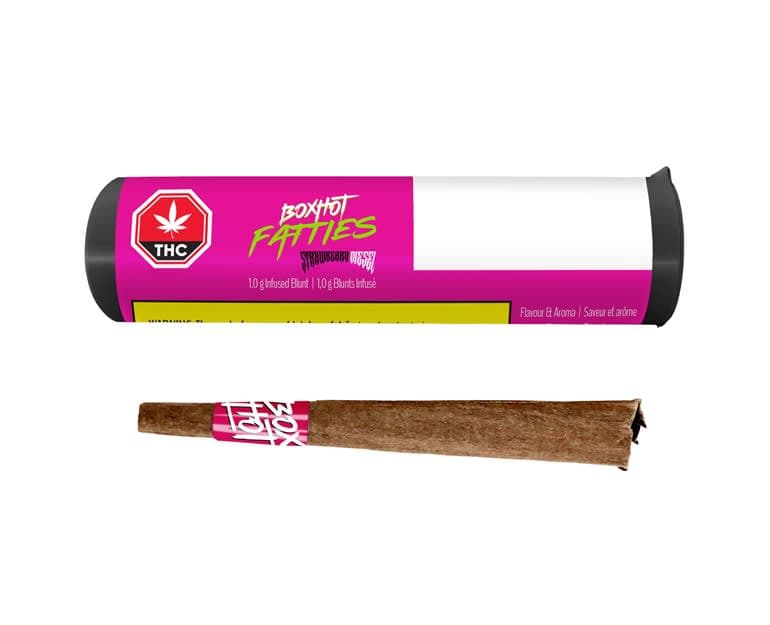 BOXHOT Strawberry Diesel 1 x 1g Distillate Infused Blunt 1g — Infused Pre-Rolls
