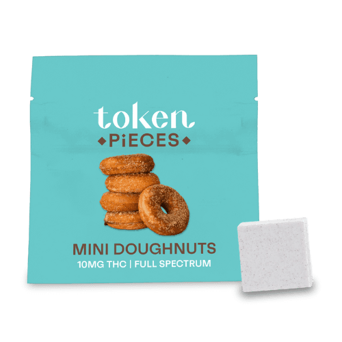 MINI DOUGHNUTS Chocolate by Token Pieces - Edibles