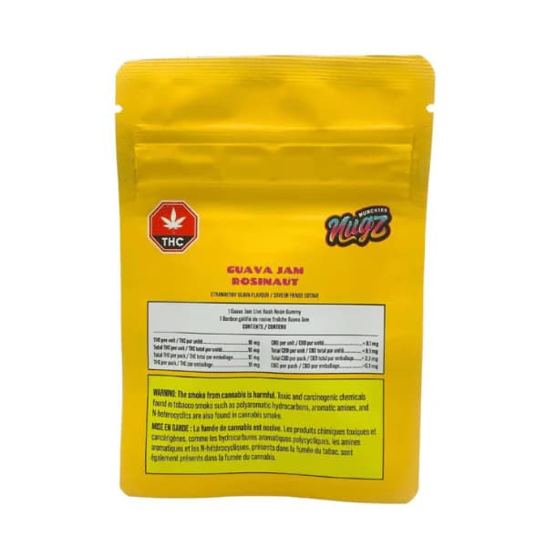 Guava Jam Rosinaut Hash Rosin Gummy by Nugz Munchies - Edibles