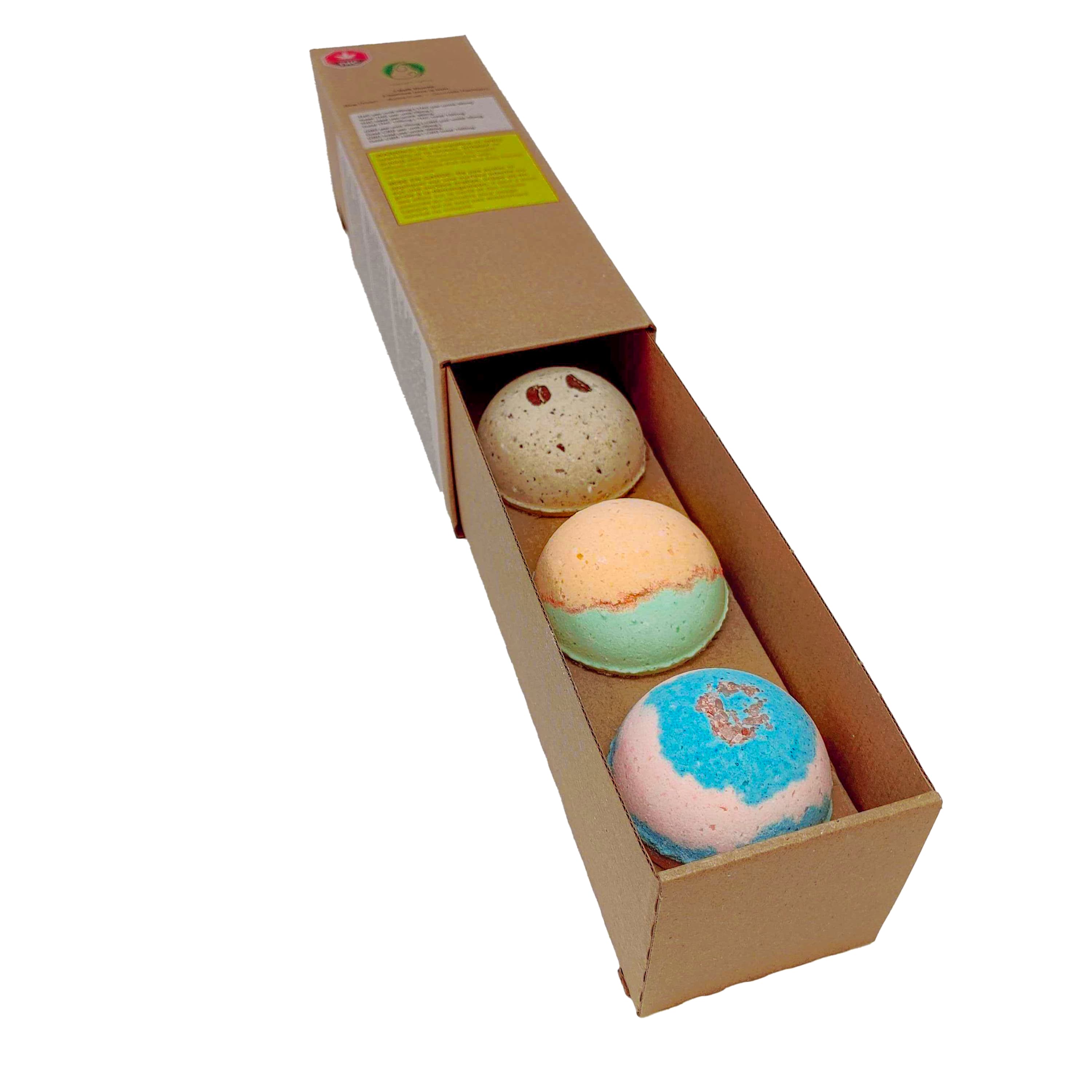 Bath Bomb Triple Pack: Kaya's Koffee, Citrus Farmer, Double Dream by Stewart Farms - Topicals