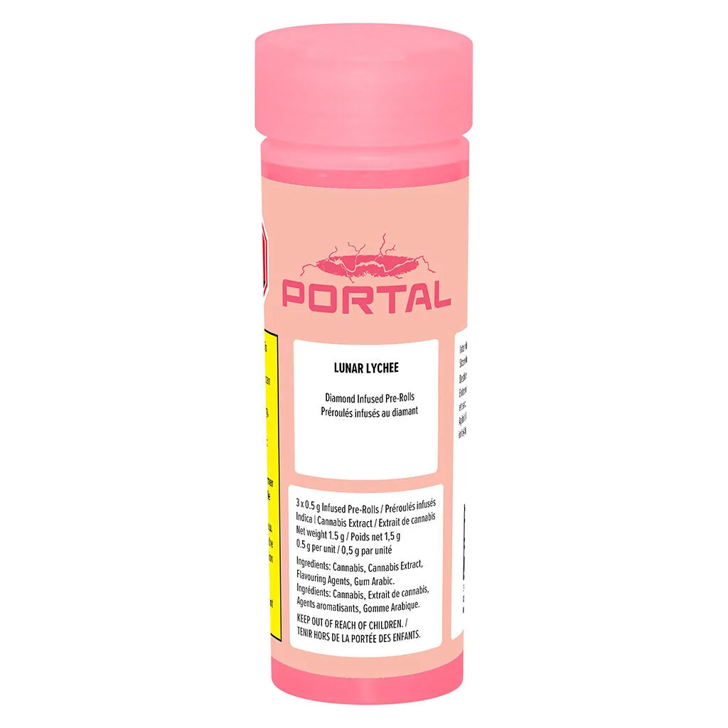 Portal Portal - Lunar Lychee 3 x 0.5g Diamond Infused Pre-Rolls 1.5g — Infused Pre-Rolls