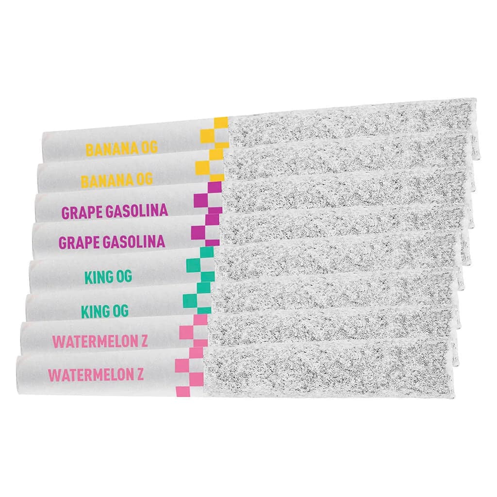 Claybourne Flyers Frosted Infused Drag Pack 8x0.35g 2.8g — Infused Pre-Rolls
