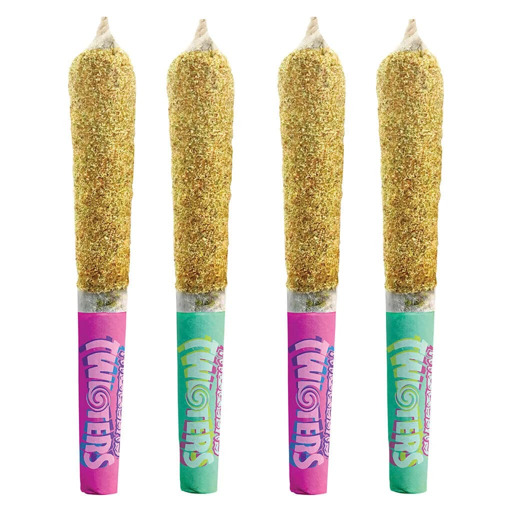 RIZZLERS RIZZLERS - Lime FRizz + Passion Plunge 4 x 0.5g Kief Coated Infused Pre-Rolls 2g — Infused Pre-Rolls