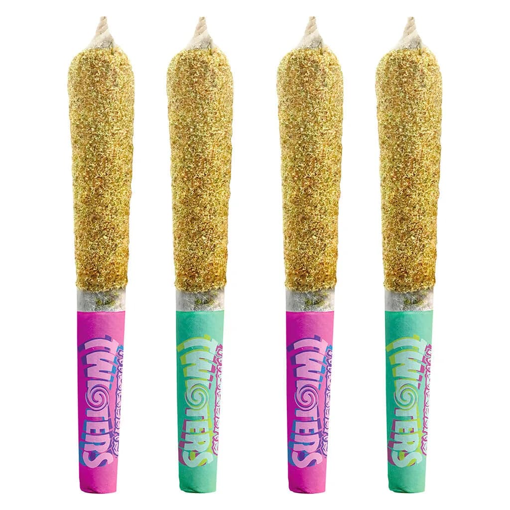 RIZZLERS RIZZLERS - Watermelon Razzler + Tropicoco 4 x 0.5g Kief Coated Infused Pre-Rolls 2g — Infused Pre-Rolls