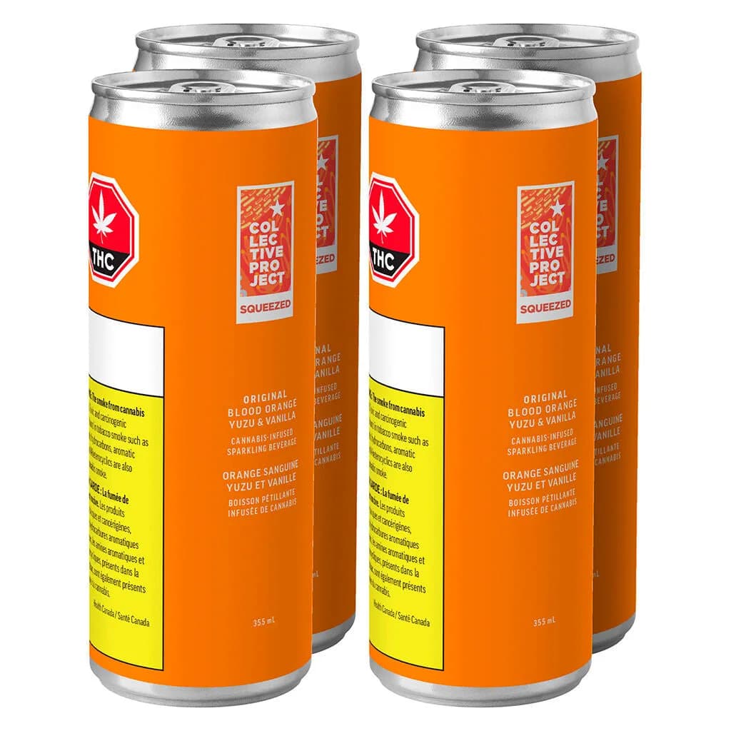 COLLECTIVE PROJECT COLLECTIVE PROJECT - Multipack Collective Project Original Blood Orange & Yuzu & Vanilla Sparkling Juice 4 x 355ml 355g — Beverages