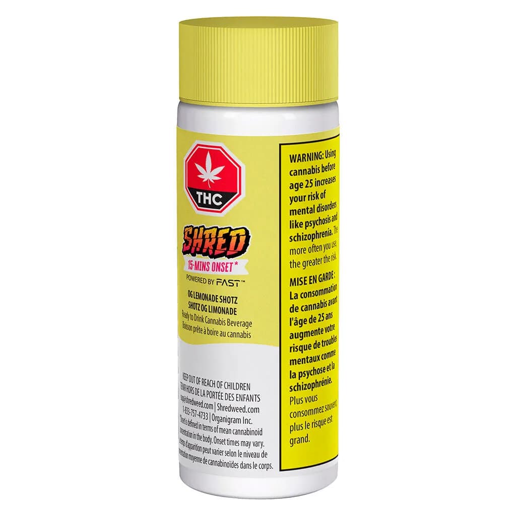SHRED OG Lemonade Shotz 65g — Beverages