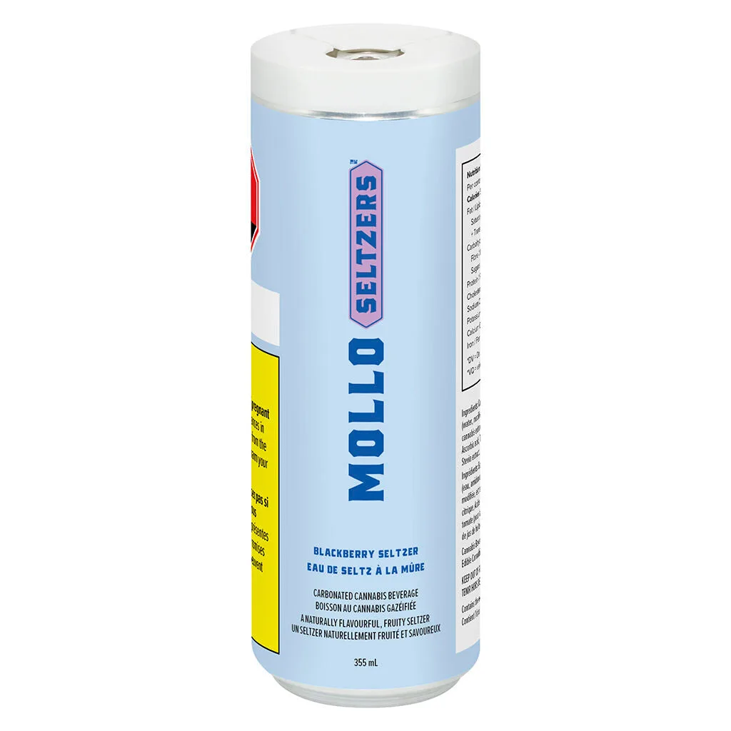 Mollo Seltzers Mollo Seltzers - Mollo Seltzers Blackberry Seltzer 355ml Sparkling Beverage 355g — Beverages