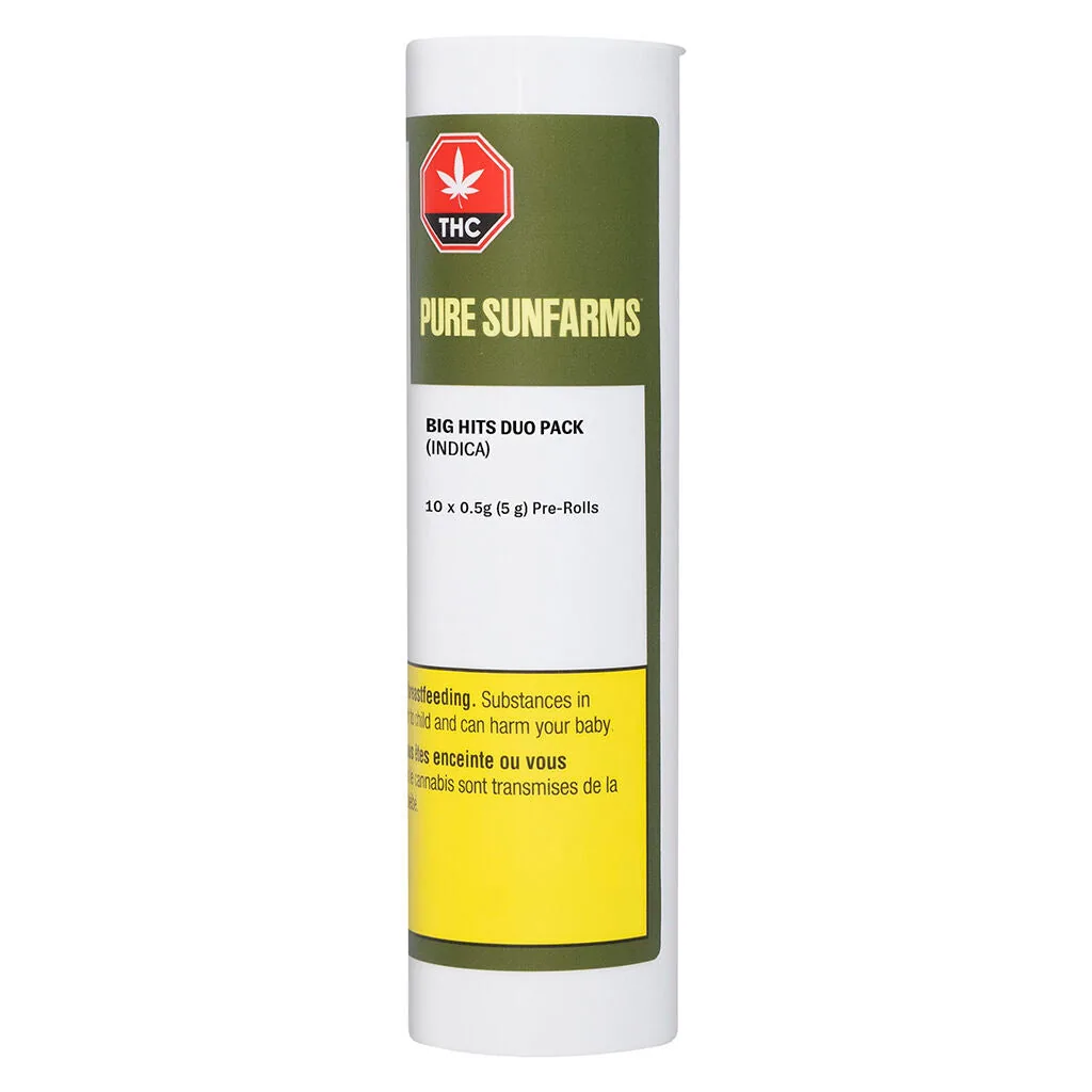 Pure Sunfarms Pure Sunfarms - Big Hits Duo Pack 10 x 0.5g Pre-Rolls 5g — Pre-Rolls
