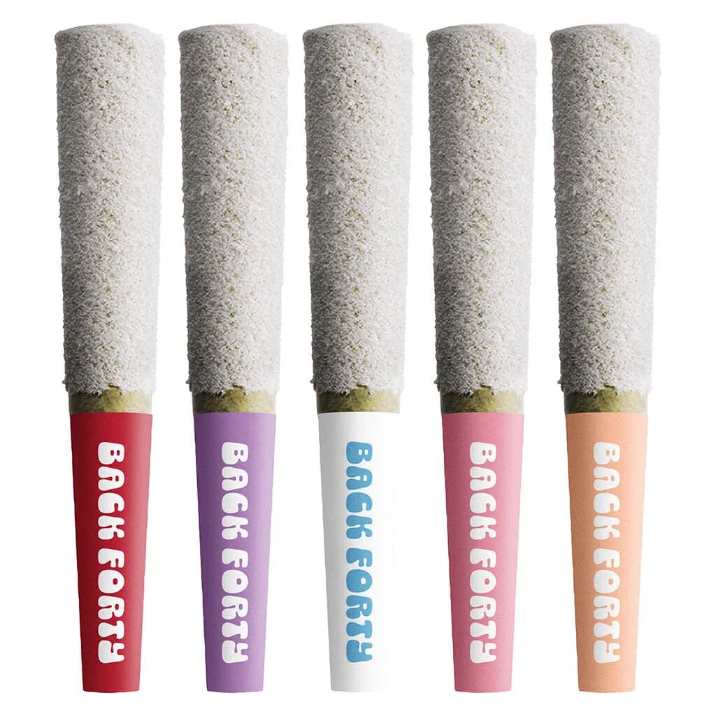 Back Forty Frosted Icicles Diamond-Coated Infused Pre-Roll - Taster Pack - Frosted Icicles Taster Pack 5 x 0.5g Diamond Infused Pre-Rolls 2.5g — Infused Pre-Rolls