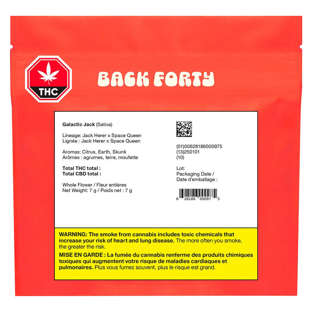 Back Forty Back Forty - Galactic Jack 7g Dried Flower — Flower
