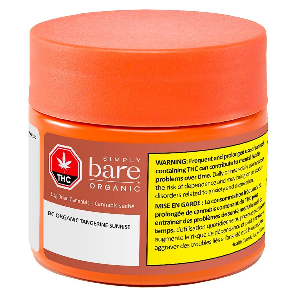 Simply Bare Simply Bare - BC Organic Tangerine Sunrise 3.5g Dried Flower 3.5g — Flower