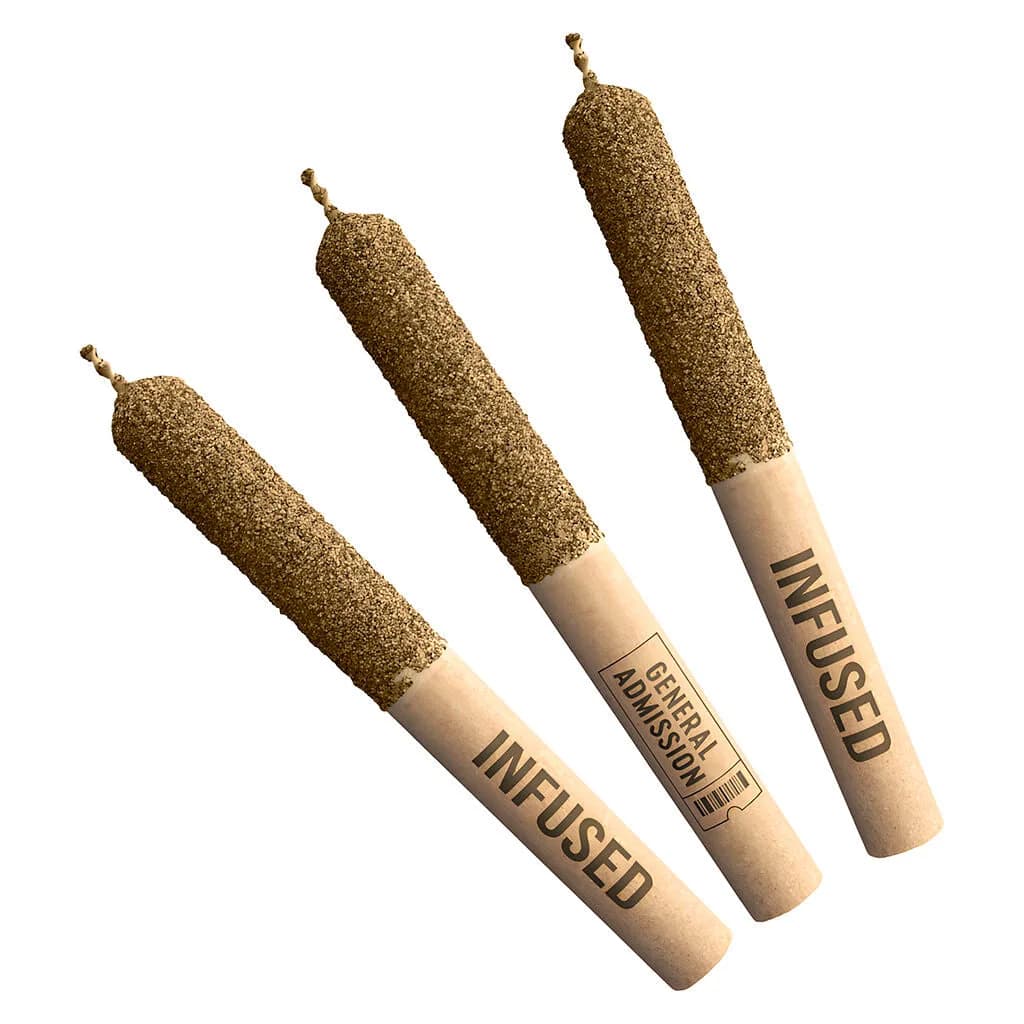 General Admission Tiger Blood Diamond Infused Pre-Rolls 3x0.5g 1.5g — Infused Pre-Rolls