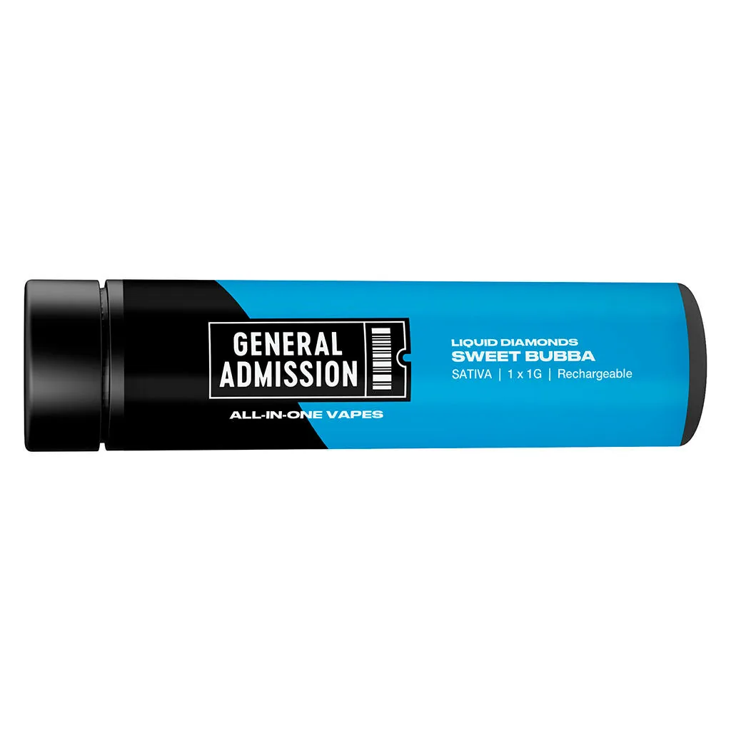 General Admission General Admission - General Admission Sweet Bubba Liquid Diamond 1g Disposable Vape 1g — Vape Carts
