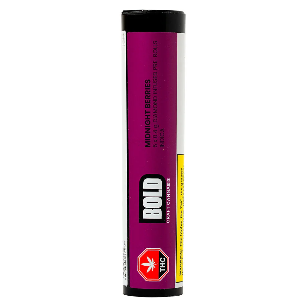 BOLD GLAZED BOLD GLAZED - Midnight Berries Liquid Diamond 1g Disposable Vape 1g — Vape Carts