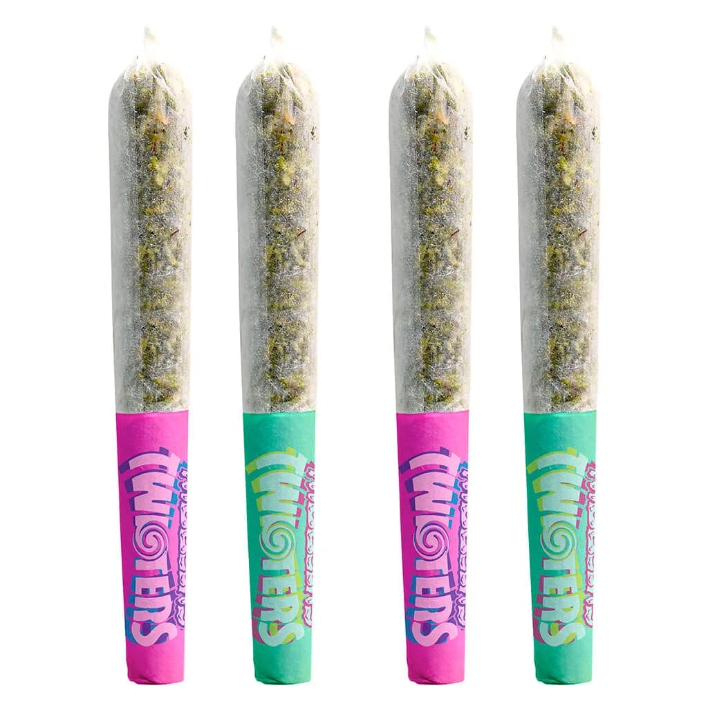 RIZZLERS RIZZLERS - Twisters - Tropicoco & Watermelon Razzler 2 x 0.5g Infused Pre-Rolls 1g — Infused Pre-Rolls