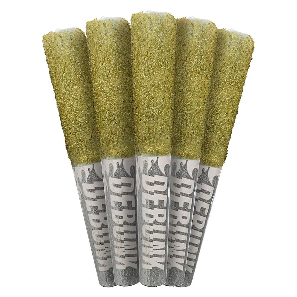 DEBUNK DEBUNK - 24K Gold 5 x 0.5g Diamond Infused Pre-Rolls 2.5g — Infused Pre-Rolls