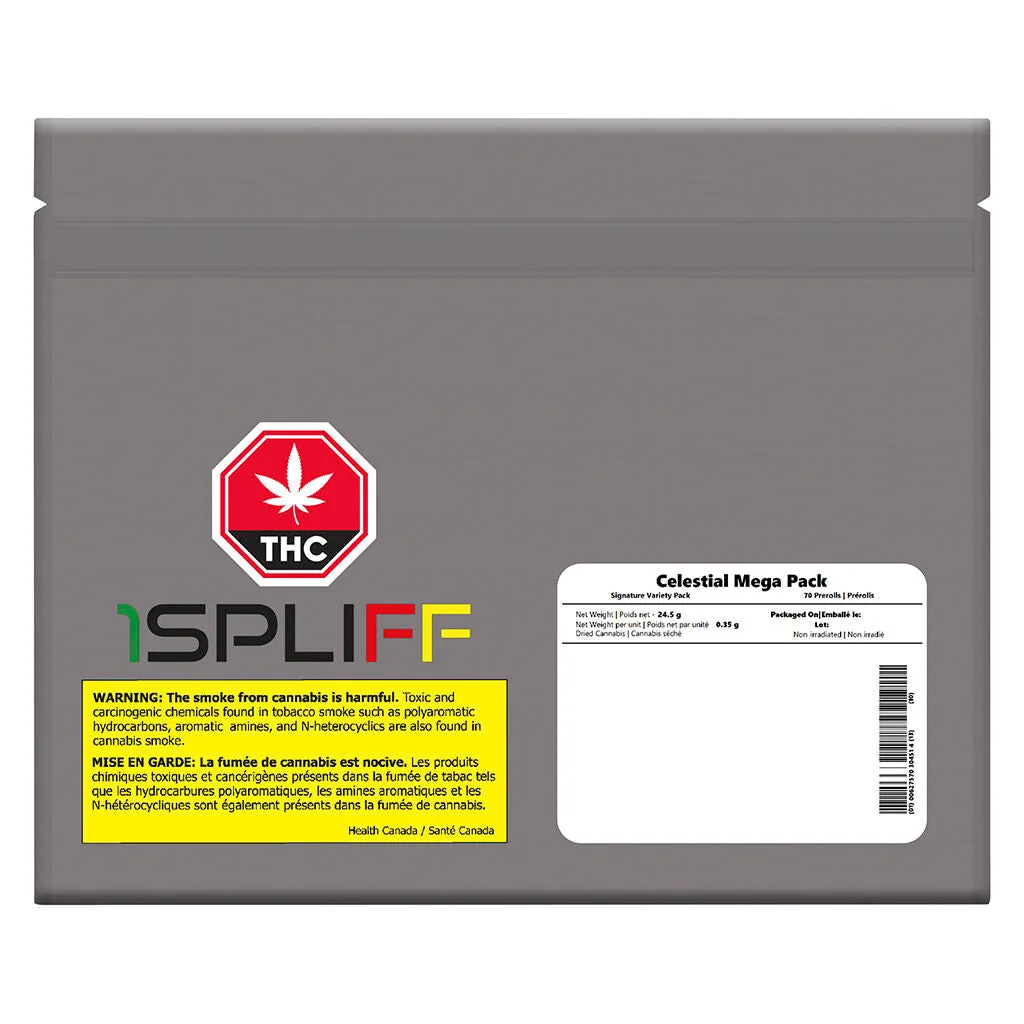 1SPLIFF 1SPLIFF - Multipack of 7 Celestial Mega Pack 7 x 10 x 0.35g Pre-Rolls 24.5g — Pre-Rolls