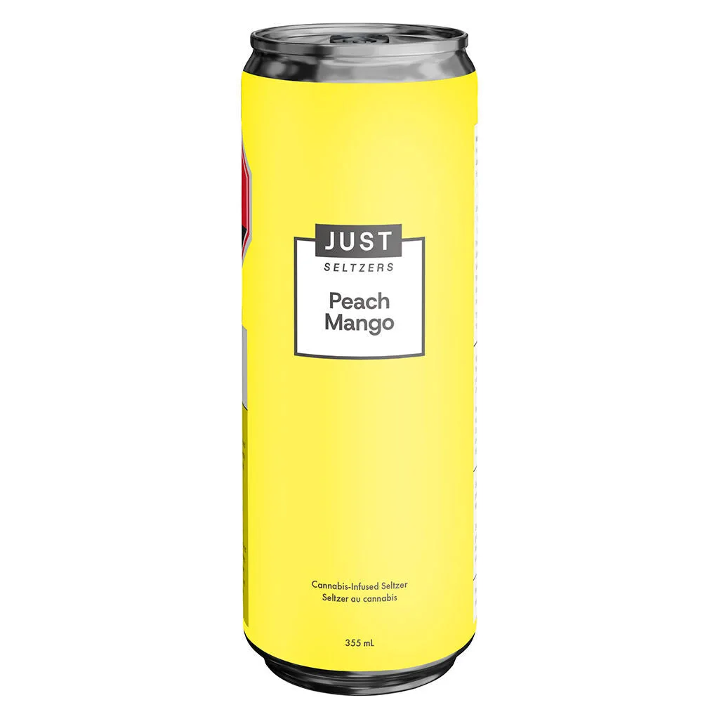 JUST Seltzers JUST Seltzers - JUST Seltzers Peach Mango THC 355 ml Seltzer 355g — Beverages