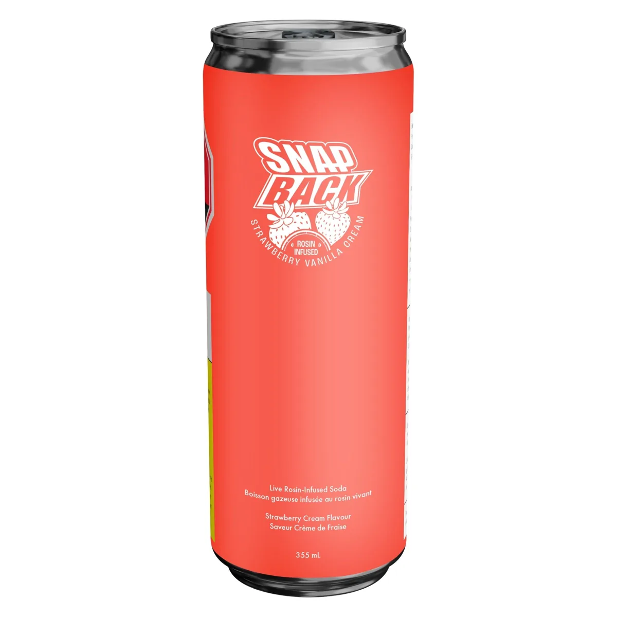 Snap Back Snap Back Rosin-Infused Strawberry Vanilla Cream THC 355ml Soda 355g — Beverages