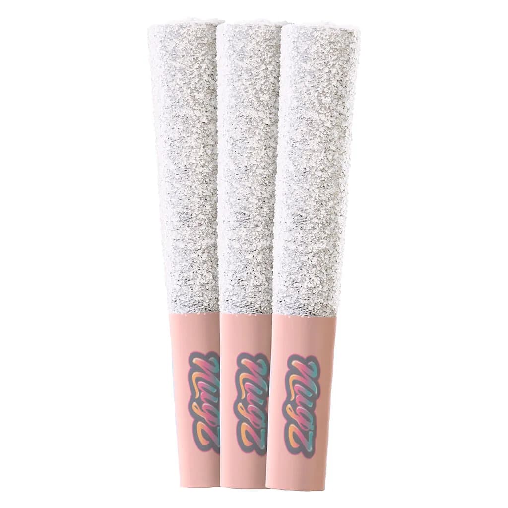 Nugz Nugz - Flavour Bomb 50 Atomic Peach 3 x 0.5g Diamond Infused Pre-Rolls — Infused Pre-Rolls