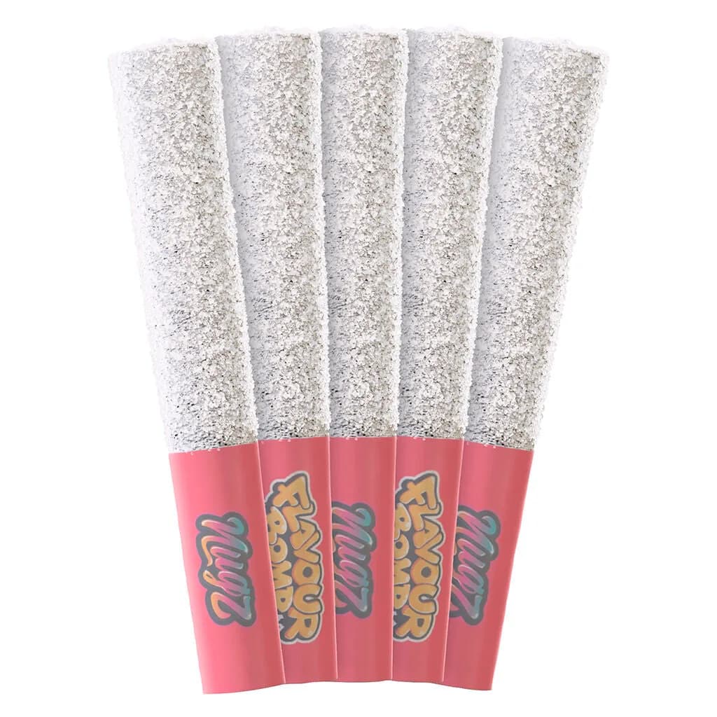 Nugz Nugz - Flavour Bomb 40 Cherry Temple 5 x 0.5g Diamond Infused Pre-Rolls 2.5g — Infused Pre-Rolls