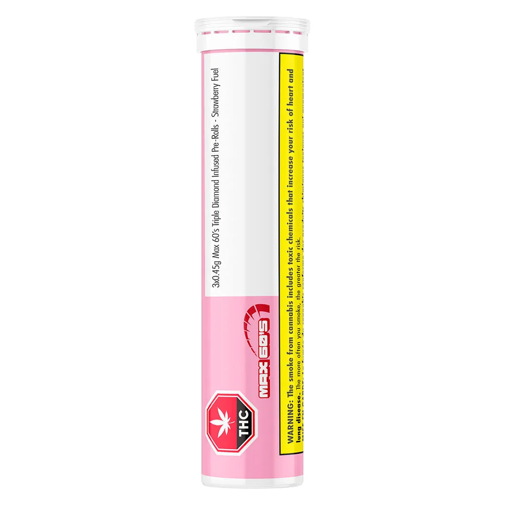 Chillbilly Chillbilly - Strawberry Fuel 3 x 0.45g Triple Diamond Infused Pre-Rolls 1.35g — Infused Pre-Rolls