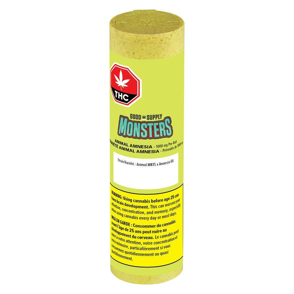 Good Supply Monsters - Animal Amnesia 1 x 2.38g Infused Pre-Roll by Good Supply Monsters - Infused Pre-Rolls