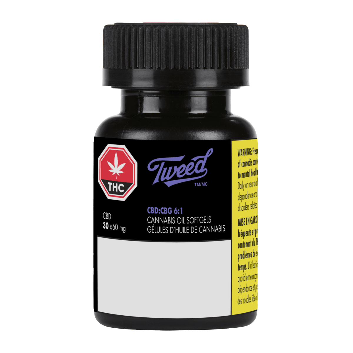 Tweed - Tweed Day CBD CBG SoftGels 30 x 0.15g by Tweed - Capsules