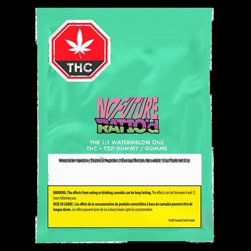 No Future - No Future Ratio'd - The 1:1 Watermelon One CBD/THC 1x10g soft chew by No Future - Edibles