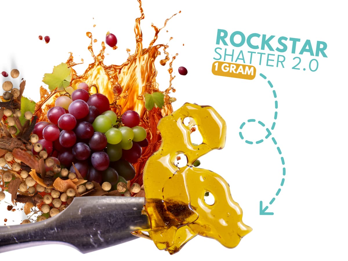 Dab Bods - Rockstar 2.0 1g Shatter by Dab Bods - Concentrates