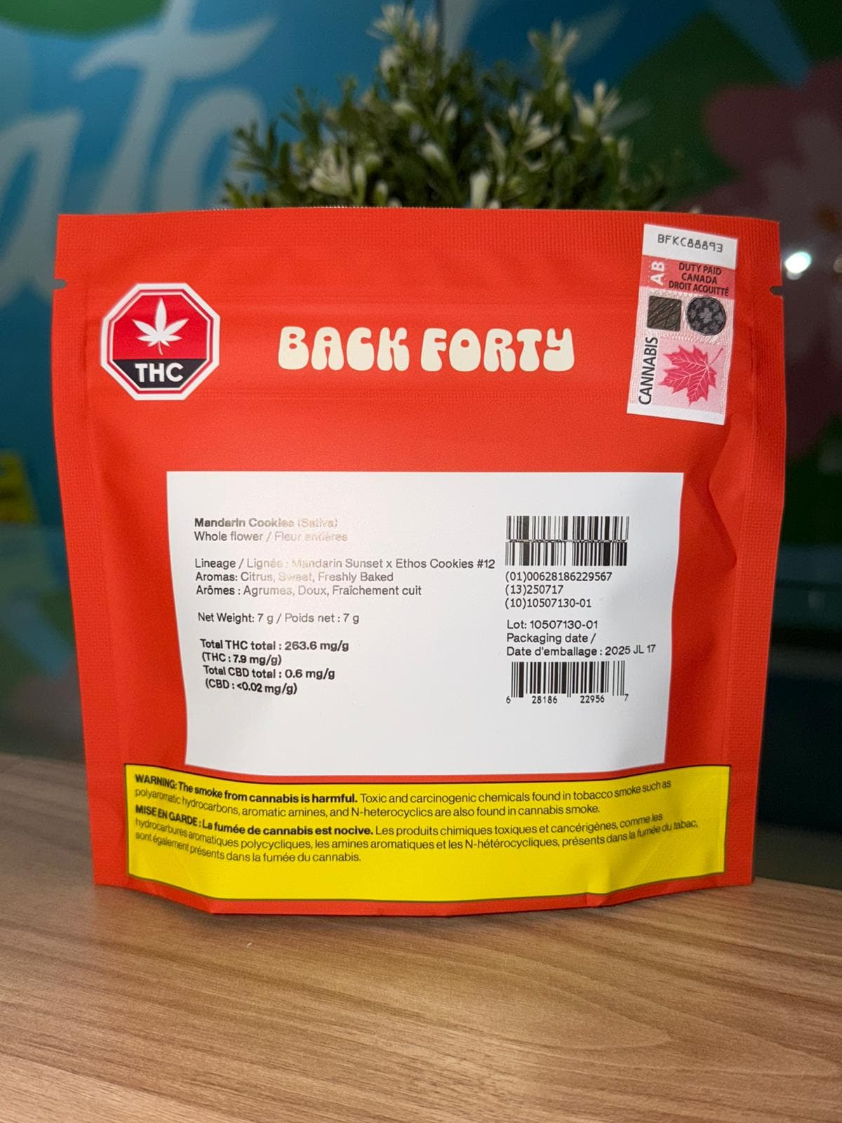 Back Forty - Mandarin Cookies 7g Dried Flower by Back Forty - Flower