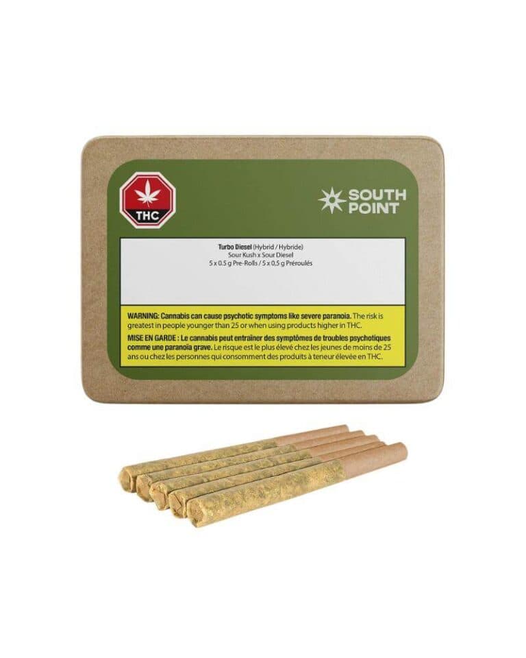 South Point - Turbo Diesel 5 x 0.5g Pre-Rolls by South Point - Pre-Rolls