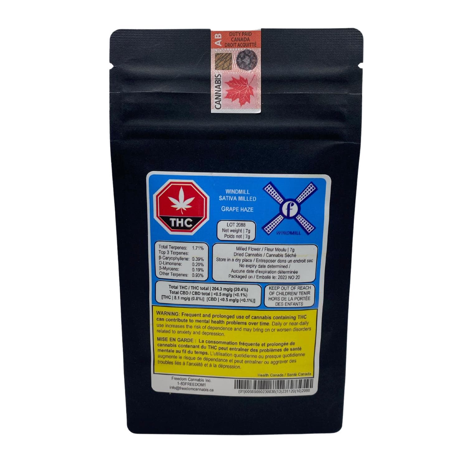 Windmill - WindMill Sativa 7g - Milled Flower by Windmill - Flower